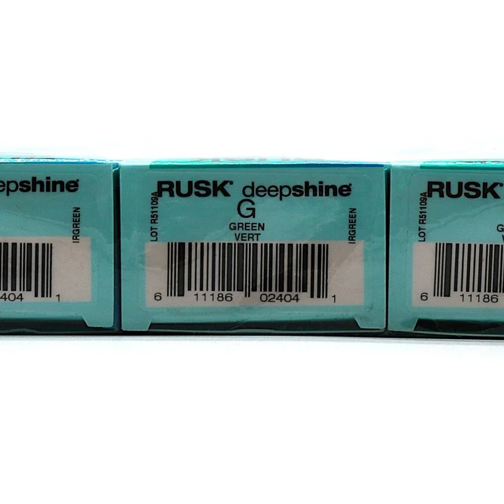 3 Pack RUSK‎ Deepshine Pure Pigments Haircolor G Green 3.4 oz